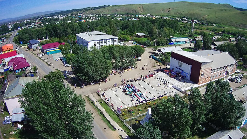 Площадки фестиваля «Бичурские янтари» сверху