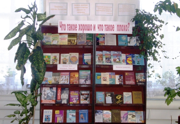 Выставка книг о здоровом образе жизни.JPG