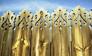 Фрагмент изгороди. Работа Алдара Санжиева.